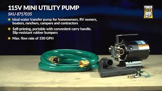 115V Mini Utility Pump \ Minipompe utilitaire de 115 V  8717035 [upl. by Hoag]