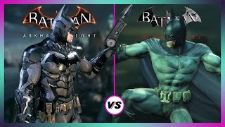 Batman Arkham Knight vs Arkham City  Gameplay Physics and Details Comparison [upl. by Woods]