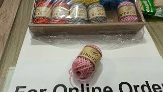 Jute Ribbon 10 meter length Jute Thread for DIY Art amp Craft Decoration Multicolor Reviews [upl. by Yuh]