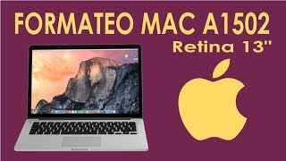 Formateo MacBook Pro A1502  Retina 13quot [upl. by Sibella]