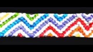 TUTO Bracelet Brésilien Zig Zag 12 fils avancé [upl. by Ariajaj145]