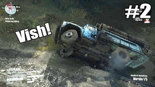 Spintires MudRunner Online 2 pt1  CAPOTEI O CAMINHÃO NA PONTE G27 ‹ Getaway Driver › [upl. by Dlareg]