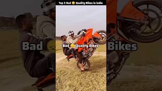 Top 3 Bad Quality Bikes in india 😱 bike [upl. by Tnahs]