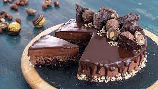 Ferrero Rocher Mousse Cake Nutella Mousse Cake [upl. by Seldon]