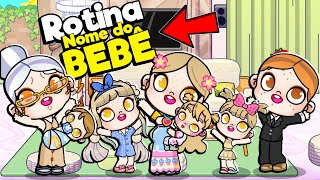 ROTINA NOME DO NOVO BEBÊ  AVATAR WORLD HISTORINHA E ROTINAS [upl. by Corkhill]