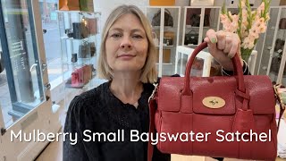 Mulberry Small Bayswater Satchel Review [upl. by Felicio237]