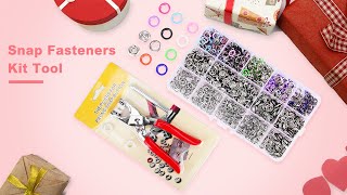 How to Use Yofuly Snap Fasteners Kit [upl. by Aerdnaed]