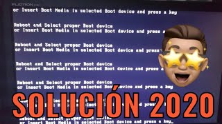 Reboot and Select proper Boot device SOLUCION 2021 FACIL  WillNetwork [upl. by Brantley687]