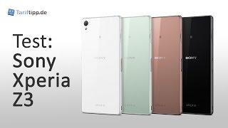 Sony Xperia Z3  Test deutsch [upl. by Ahsiyn]