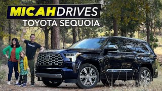 2023 Toyota Sequoia  Big SUV Family Review [upl. by Ecniuq]