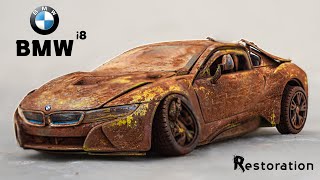 Abandoned BMW i8 Model Car Restoration [upl. by Acirahs]