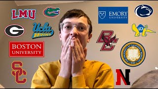 COLLEGE DECISION REACTIONS 2023 ucla usc emory berkeley bu uva and more [upl. by Oterol]