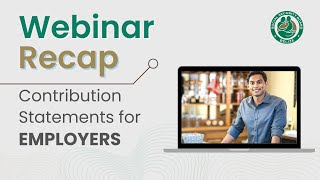 Webinar Recap A guide for Employers to Submit Contribution Statements via Online Employer Services [upl. by Blinny]