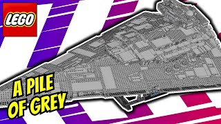 Spectacular LEGO Star Destroyer 75252  Speed Build [upl. by Ikairik]