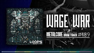 Metalcore Drum Track  Wage War Style  130 bpm [upl. by Gert468]