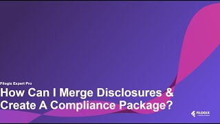 How Can I Merge Disclosures amp Create A Compliance Package [upl. by Kehoe501]