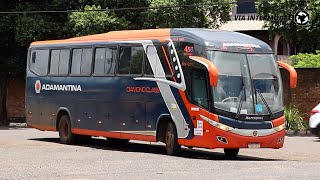 Rodoviária de Aparecida do Taboado MS  Movimentação de ônibus [upl. by Edalb]