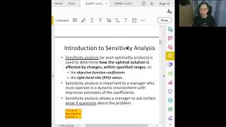 Sensitivity Analysis  1 Introduction Part 12 [upl. by Arimat]