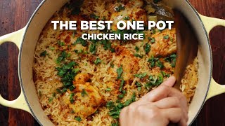 HOW TO MAKE THE BEST ONE POT CHICKEN RICE [upl. by Nnylirak]