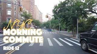 NYC Morning Commute Ride 12  Upper West Side to Hells Kitchen [upl. by Eirdua321]