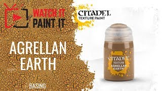 Basing  Citadels TextureTechnical Paint  Agrellan Earth [upl. by Judith]