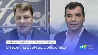 Jim Farley Ford amp Amnon Shashua Mobileye Deepening Strategic Collaboration [upl. by Peursem534]