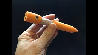 3D PRINTED PEN CRYSTAL RADIO [upl. by Ledah]