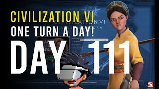 Always taking the risky plays cause this is WAR  Civ 6  Day 111 [upl. by Ahsiemal]