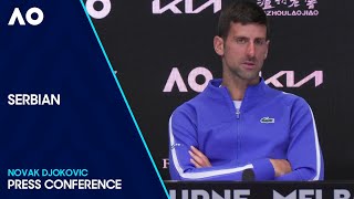 Novak Djokovic Press Conference na Srpskom  Australian Open 2024 Semifinal [upl. by Stark]