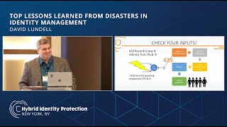 Top Lessons Learned from Disasters in Identity Management  David Lundell  HIPConf 2019 [upl. by Ailaham]