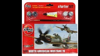 Airfix review and speed build North American Mustang IV 4 [upl. by Dabbs]