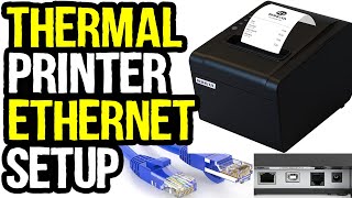 How to Setup Thermal POS Printer Using Ethernet Cable with an IP Address [upl. by Divadnahtanoj]