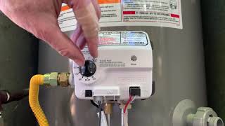 How to light the pilot on a Rheem gas water heater [upl. by Mabel]