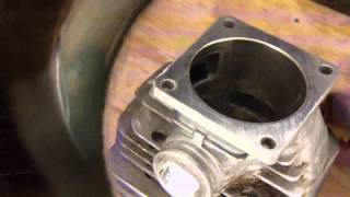 Stihl 044 How to rebuild install new piston [upl. by Mackenzie]