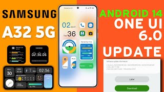 Samsung A32 5G  OneUI 60 Android 14 Stable Update🔥 Whats New Features  New Software Update A32 [upl. by Nahgeam341]