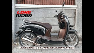 REVIEW ORIGINAL LONE RIDER Standar Racing Scoopy Fi Esp [upl. by Amahs]