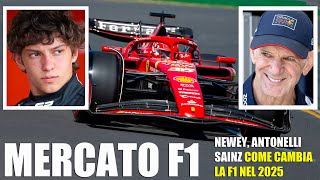 Mercato F1  Come cambiano le squadre nel 2025 [upl. by Gingras]