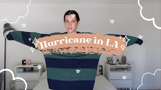 a hurricane hits LA  Hollister haul VLOG [upl. by Douglas]