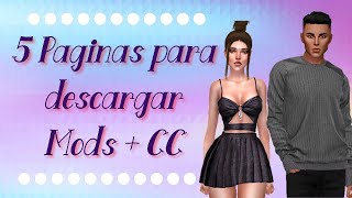 5 Paginas de contenido personalizado para los sims 4 [upl. by Emee]