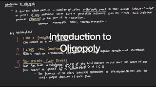 Introduction to Oligopoly [upl. by Nageek]