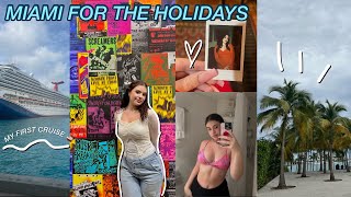 miami for the holidays🌞 going on my first cruise [upl. by Zolly]