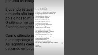 Poema A voz do Silêncio  Poetisa Poeta  Diário de Sentimentos [upl. by Sido]