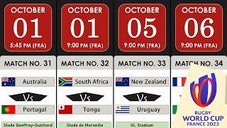 Rugby World Cup 2023 Fixtures  Schedule amp Venues  RWC Group Stage [upl. by Elletse252]