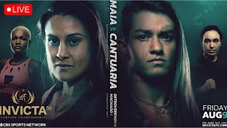 Invicta FC 56 Maia vs Cantuária Live Stream Watch Party [upl. by Storz350]