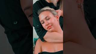 Sensual asmr massage of scalp neck and shoulders massage asmr [upl. by Eelhsa]