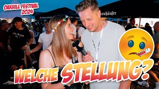 Welche STELLUNG 🤒🤒 Straßenumfrage Oakhill Festival 2024 [upl. by Maillw860]