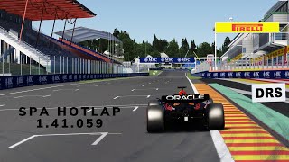 Spa Hotlap  RB19  141059 [upl. by Nevak155]