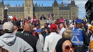 Hundreds attend LGBTQ2S protests and counterprotests in Ottawa [upl. by Naegem]