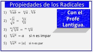 Propiedades de los Radicales desde cero [upl. by Ottillia511]