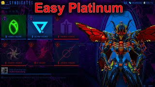 Warframe Easy Platinum from Syndicates [upl. by Yaral]